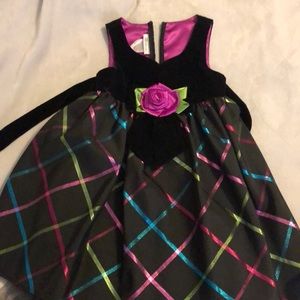Little girls dress multicolor